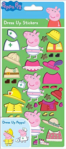 Paper Projects 01.70.34.001 Peppa Pig Chunky Foam Dress Up Aufkleber, klein