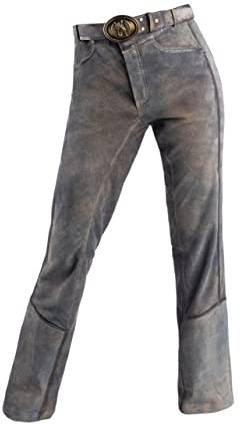 F&S Luxurious RIDINGWEAR Exklusive Reithose Lederreithose für Herren aus Ziegenleder, Passform Jodhpur (Größe 54, Grau)
