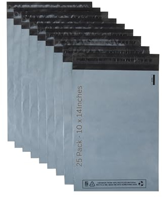 DVIVA 254 x 354 mm, bolsas de correo para ropa, tamaño A4, impermeables y a prueba de desgarros, bolsas grandes de polietileno para entrega, envío y paquetes