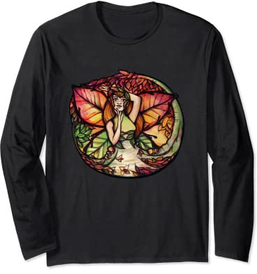 Beech Tree Fairy Art Nature Lovers European Beech Long Sleeve T-Shirt
