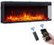 FLAMME 51”/130cm Knighton Platinum Smart Inset Media Wall Electric Fireplace 1-2-3 sided View Compatible with Alexa and Google Assistant Deep Fuel Bed Perfect for Media Wall