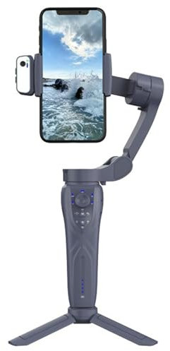 iFutniew F12 - Gimbal de mano de 3 ejes, estabilizador para teléfono celular, selfie stick para grabación de video antivibración