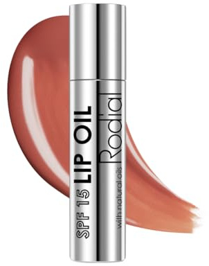 Rodial Lip Oil SPF 15 - Huile à Lèvres Nourrissante, Infusée au Collagène, Protectrice pour Tous Types de Peaux - Hydratation Rosée et Protection UV - Ultra Brillante et Teintée, 4 ml