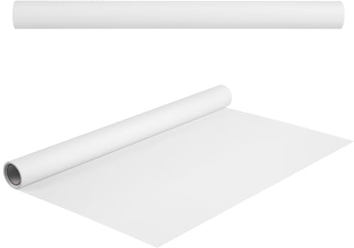 SEWACC Rouleau de Papier à Croquis Blanc 5m pour Dessin et Peinture, Papier Vierge en Rouleau, Résistant Jaunissement, pour Peinture Acrylique et Aquarelle