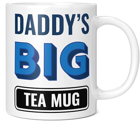 Mug Monster - Daddy's Big Tea Mug, Father's Day Gift, Birthday Present for Daddy, Giant Mugs for Men, Huge Cup Hot Drinks, Oversized Tea Cup, Extra Large Ceramic Gift