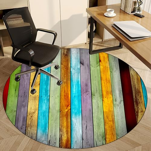 Fzamudng Tappetino per Sedia da Ufficio, Tappeto Sedia Gaming, Tappetino Protettivo, 110 cm, Tappeto Salvapavimento Protezione Parquet, Tappetino Sedia Rotelle per Pavimenti in Legno Duro Antiscivolo
