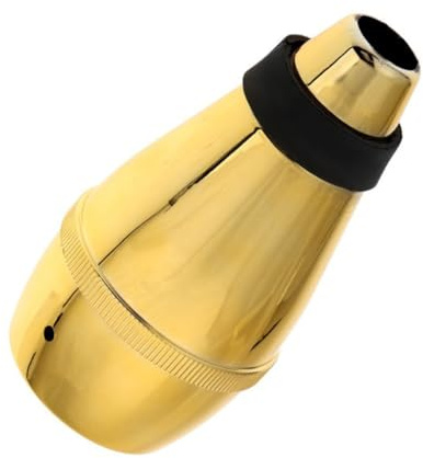 Toyvian Sourdine Trompette Plastique Légère Dorée Mute Pratique pour Entraînement Facile à Utiliser Silencieux pour Exercices Accessoire Instrument Musique