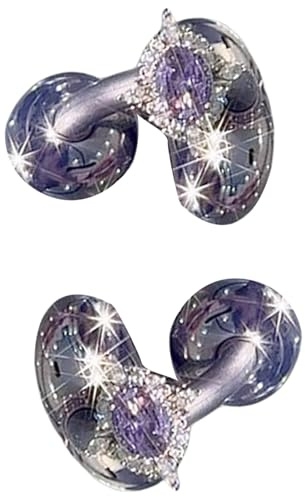 Illkjasfc Diamantes De Imitación Imitación Potenciadores Joyería para Los Oídos Clip Desmontable Auriculares Oído Abierto Accesorios Personalizados Decoración Auriculares Giratorios