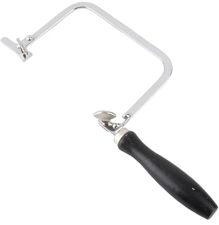 Kit de cadre de scie à bijoux avec 12 lames, scie à chantourner pour le travail du bois, outils à poignée en forme de U pour la fabrication de bijoux, traitement des outils