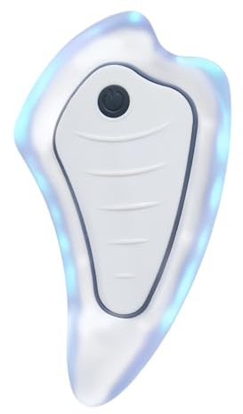 Zestivra Masaje facial – rascador eléctrico recargable por USB | Masajeador para la cara | Para reafirmar la barbilla y la mandíbula, lifting, cuidado de la piel, spa de belleza y