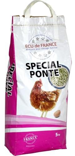 ECU DE France Aliment Granulés Spécial Ponte pour Volailles d'Élevage Familial 5 kg Origine France Garantie - Lot de 3