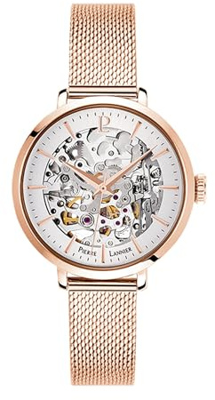 Pierre Lannier Femme Analogique Automatique Montre avec Bracelet en Acier Inoxydable Massif 313B928