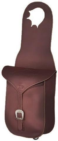 PIONEER Pferdesatteltaschen - Satteltasche aus Leder für den Reitsport - Ideal für Trekking und Ausritte - Bananenförmiges Design am Heck - Strapazierfähig und Bequem (Braun)