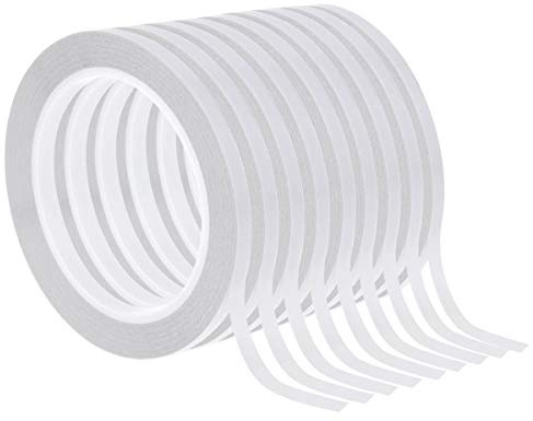 cridoz Double Sided Adhesive Tape, 9 Rolls Double-Side Craft Tape for Card Making, Scrapbooking, DIY Crafts and Office School Stationery Supplies (1/4 Inch, 25 Yards Per Rool)
