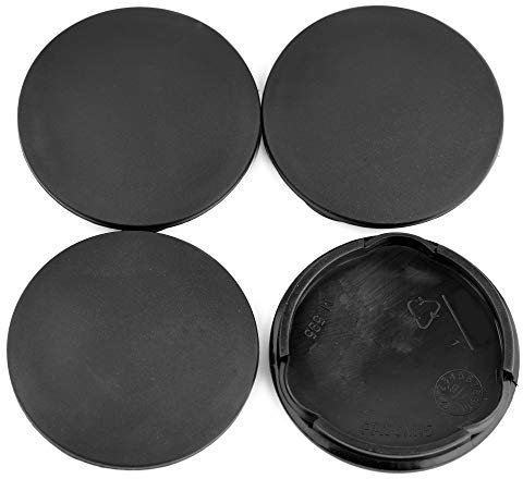 RhinoTuning 4 Stück Radnabenkappen für OZ Nabendeckel OD 62 mm ID 58 mm, Schwarz Radnabenabdeckung Geeignet für PCD SL-3 HLT GT-EVO LM Rad, M595 81310436 Felgendeckel