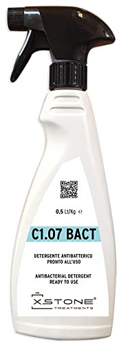 Detergente ANTIBATTERICO, BLOCCA i batteri su TOP CUCINA/BAGNO in pietra naturale. ELIMINA fino al 99,9% dei batteri. Spray da 0,5 Litri