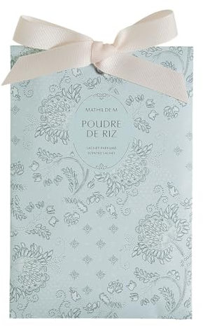 Mathilde M. Présentoir de 15 sachets parfumés - Poudre de Riz