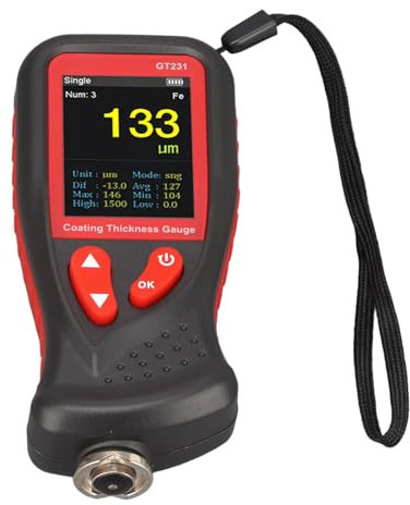 Medidor de Espesor de Recubrimiento de Película Delgada Medidor de Espesor de Pintura Medidor de Espesor de Recubrimiento Medidor de Espesor de Película Plástica de Acero y