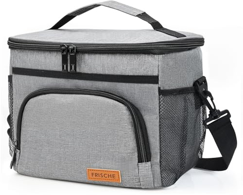 Cozary Kühltasche 8L,Isolierte Lunchtasche Faltbar, Tragbare Cooler Bag, Lunchbox Tasche,Thermotasche für Essen, doppellagig für Arbeit, Schule, Strand, Picknick, Reise
