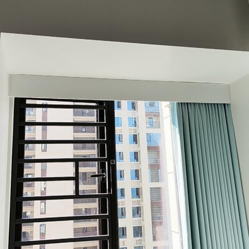 Elegante mantovana per finestra, 3,7 m, senza asta necessaria, cassetta decorativa per soffitto per camera da letto, soluzione elegante per l'arredamento della casa ad arco