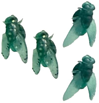 Boucles d'oreilles anti-allergènes en colophane verte pour étudiant Imitation mouche, taille unique, Comme décrit, Comme décrit.