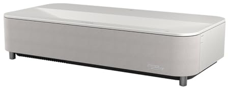 Epson Lifestudio Grand Plus EH-LS970W | Ultra-Short-Throw Smart Laser Projector TV | Home Cinema 4K | 4,000 Lumens | AI Imaging | Sound by BOSE| Google TV | 150'' Display | 5-Year Warranty | White