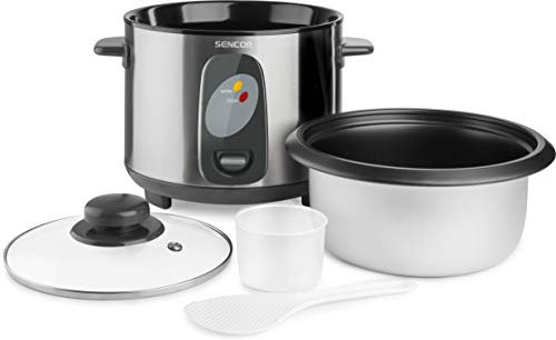SENCOR SRM 1000SS Sencor Cuiseur à Riz, 400 W, Acier Inoxydable
