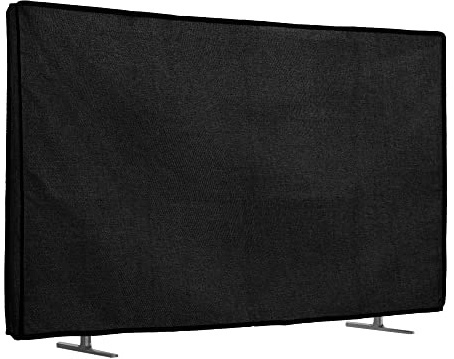 kwmobile Dust Cover for 49-50 TV - Linen TV Display Protector for TVs - Protect Your TV Screen - Black