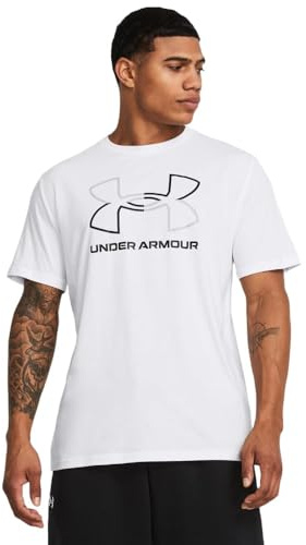 Under Armour UA GL Foundation Update SS - Short Sleeve - Tops - White/Mod Gray/Black - Size: XXL
