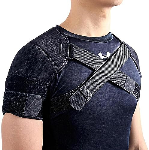 Tutore Di Supporto per Spalla Doppio per Donne, Tutore Di Supporto per Spalla Regolabile, Supporto per Spalla per Alleviare Il Dolore E Prevenire Infortuni per Donne E Uomini