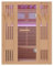 Dewello® Finnische Sauna Minto 150x130 Kabine aus Hemlock Tannenholz mit 4,5KW HARVIA Ofen 2-3 Personen inkl. Sauna Zubehör