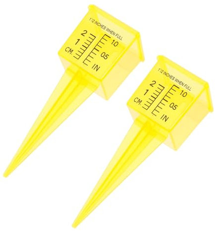 HEMOTON 2pezzi Misuratore Di Pioggia Da Giardino Strumento Di Misurazione Per Esterni Rain Gauge Pratico e Facile Da Installare Per Cortile e Giardino