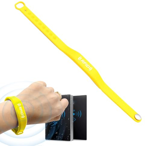 Pulsera Control Acceso - Pulsera Impermeable para Pagos, de Control de Acceso y de Pago con Tecnología 13.56MHz para Centros de Juegos y