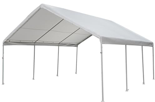 King Canopy Replacement Drawstring Cover 18-Feet by 20-Feet, fits 17-Feet 9-Inch by 20-Feet A-Frame, White