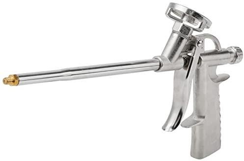 Joyzan Pistola de Espuma de Poliuretano, 3mm Herramienta Aplicadora Pistolas Pulverización Regulable Target Profesional Calafateo Dispensadora Sellador PU Aislante Aplicador Aluminio Manual Expansible