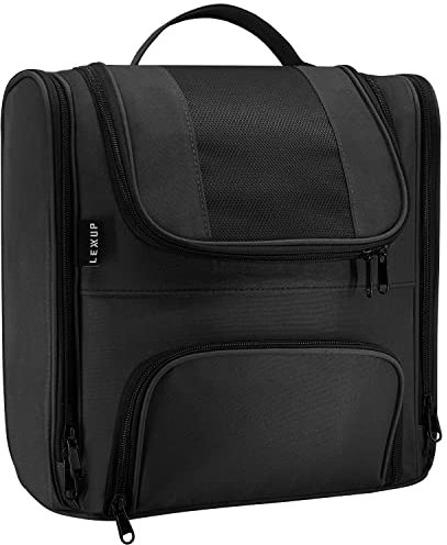 LEXXUP Kosmetiktasche XXL Kulturbeutel zum Aufhängen [11L Stauraum] 1 STK Kulturtasche Damen Kulturbeutel Herren Wasserabweisende Toilettentasche Schminktasche