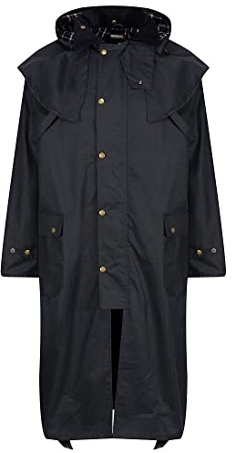 Regatta Professional Mens Cranbrook Longline Lightweight Wax Jacket - Perfect for Outdoors, Walking, Hiking & Camping