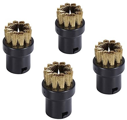 DANS 4 Stück Dampfreiniger Zubehör Düse Rundbürsten Bürste Dampfreinigungsbürste Schlitz DüSen DüSen BüRsten Austauschbar Dampfreiniger Zubehör für Dampfreiniger SC1 SC2 SC3 SC4 SC5 SC6 SC7