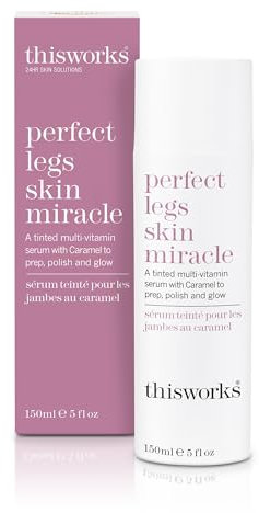 This Works Perfect Legs Skin Miracle, 150 ml - Multi-Vitamin Enriched Tinted Serum for a Natural Glow for All Skin Tones - With Vitamin C, Caramel and Arnica to Combat Uneven Skin Tone and Bruising