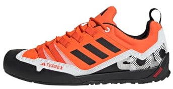 adidas Unisex Terrex Swift Solo 2.0 Hiking Shoes Wanderschuhe, Orange/Core Black/Crystal White, 46 2/3 EU