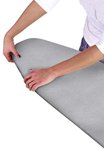 Olivia Rocco Easy Fit Ironing Board Cover Heat-Reflecting Elasticated, 139 x 49 cm (Metallic, 139 x 49 cm)