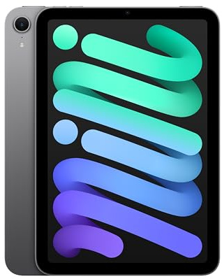 Apple iPad mini (A17 Pro): 8,3-tums Liquid Retina-skärm, 128 GB, wifi 6E, skärmkamera med 12 MP/kamera på baksidan med 12 MP, Touch ID, ett batteri som räcker hela dagen – rymdgrå