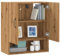Juroupi Wandschrank HäNgeschrank Wohnzimmer Wandschrank HäNgend Wall Cabinet WandschräNke Artisan-Eiche 60x31x70 cm Holzwerkstoff