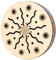 Laroal 8 Inch Sea Stream Drum Wooden Frame Hand Drum Surf Drum Ocean Wave Drum for Party Dance Song Relaxing Sound Effect Music Enthusiasts