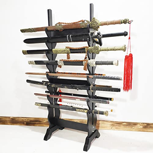 Original Sword Stand Katana Hållare - Flerlagers golvstående fäste Display Vapenställ, 16-24 nivåer Vertical Martial Arts Sword Hanger, Flöjtställ, fiskespö, förvaringshylla för musikinstrument