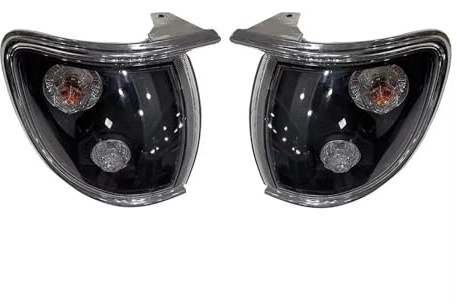 Faro Principale Fari 2 Pezzi Per Nissan Per Terrano R50 1995 1996 1997 1998 Indicatori Di Direzione Anteriori Bianchi Per Auto 26001-0W725 26105-0W725 Fanale Anteriore(Nero)