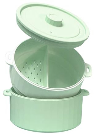 Lpoppcx Cuit-Vapeur pour Micro-Ondes - Silicone Pliable Anti-Adhésif,Bol Cuit-Vapeur pour Légumes Micro-Ondes | Pour Nourriture Bébé Préparation Repas Cuisine Maison Restaurant