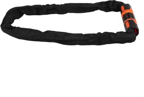 Candado de cadena de bicicleta con combinación de cinco dígitos para bicicletas, motocicletas y generadores, seguridad resistente a cortes (0,9 m)