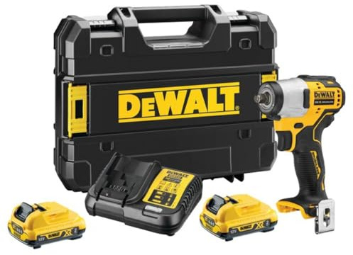 DeWalt DCF902D2-QW Akku-Schlagschrauber, 12 V/2 Ah, Schwarz/Gelb
