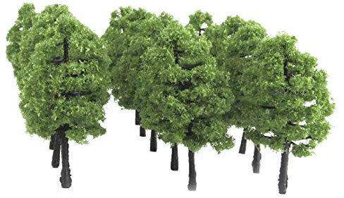 SPORTARC 20 piezas de árboles artificiales de tren, ferrocarril, paisaje, arquitectura, árbol 1:100